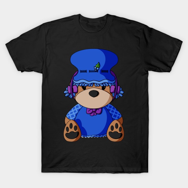 Blueberry Muffin Teddy Bear T-Shirt by Alisha Ober Designs